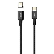 Кабель Olmio MagCable Type-C - Type-C, 1,5м, (100W), Черный