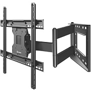 Кронштейн для ТВ ONKRON M7L чёрный, для 40"-75", наклон 15°, поворот 180°, нагрузка до 65 кг, расстояние до стены 100-711 мм