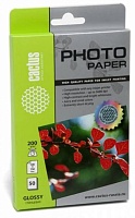 Бумага глянцевая 10x15 Cactus 200г/м2, 50лист. CS-GA620050E