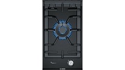 Поверхность газовая Bosch PRA3A6B70 (Serie8 / Domino / черный / стеклокерамика / чугун / WOK / FlameSelect / 1 конфорка)