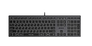 Проводная клавиатура A4Tech Fstyler FX60, (Полноразмерная/Кабель 1.5м/Ножничная), Серая