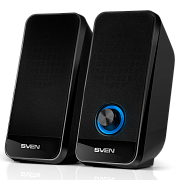 Колонки 2.0 SVEN 320 / 6W / USB-питание / Чёрный / корпус - пластик