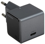 Сетевое зарядное устройство Ugreen X503, (Type-C/3A/30W/PD/QC), Серое (35041)