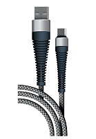 Кабель Borasco Fishbone micro-USB - USB, 1м, Серый