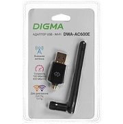 Беспроводной USB адаптер Digma DWA-AC600Е AC600 Wi-Fi USB-адаптер