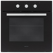 Духовой шкаф KRONA ESSENZA 60 BL G2 (68 л / до 260 °C / Чёрное стекло / Традиционная очистка / Гриль / Рельефные направляющие / А)