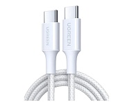 Кабель Ugreen L501 Type-С - Type-С, 2м, (60W), Белый (35219)