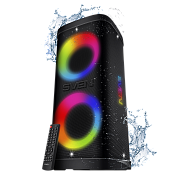 Беспроводная портативная колонка SVEN PS-950 / 160W / TWS / microSD / USB / FM / Bluetooth / IPx4 / Батарея 8800mAh / LED подсветка / караоке