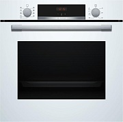 Духовой шкаф Bosch HBA534BW3 (Serie4 / 71 л / до 275 °C / Белое стекло / Гриль / съемные направляющие / Катализ / SoftClose / A+)
