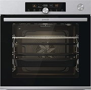 Духовой шкаф с добавлением пара Gorenje BSA6747A04X (Advanced / 77 л / до 300 °C / Чёрный, стекло / CataClean / Per.Grill / телескоп. напр. (x2) / A+