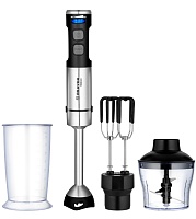Блендер Brayer BR1264 (1500 Вт / плавное переключение скоростей / турборежим / венчик, измельчитель, стакан)
