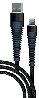 Кабель Borasco Fishbone Lightning - USB,1м, Черный