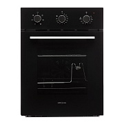 Духовой шкаф KRONA CORRENTE 45 BL (Узкий, 45 см / 47,5 л / до 260 °C / Чёрное стекло / Съемные направляющие / Вертел / Гриль / А)