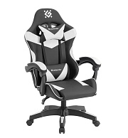 Игровое компьютерное кресло Defender Urana, чёрный/белый