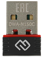 Беспроводной USB адаптер Digma DWA-N150C N150 Ультракомпактный Wi-Fi USB-адаптер