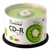 Диск CD-R Smartbuy 700 Mb, 52x, Fresh-Kiwifruit CB-50 (BOX50) розничная продажа по 1шт