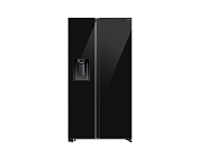 Холодильник Side by Side Samsung RS70F64KEB (Объем - 635 л / Высота - 178.6см / Чёрное стекло / Total NoFrost / Mono Cooling / Wi-Fi / диспенсер)