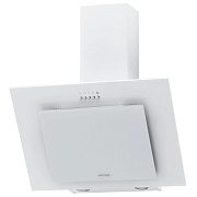 Вытяжка наклонная KRONA VIERKANT 600 WHITE PB (890 м³/ч / 125 Вт / LED освещение 2x3 Вт / ширина - 59.7 см / белый металл/стекло)
