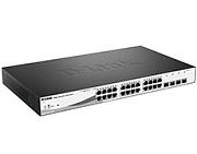 Коммутатор D-Link DGS-1210-28P/F5A, 24x 1000BASE-T, 4x SFP/BASE-T, управляемый L2, PoE 24 порта 193 Вт
