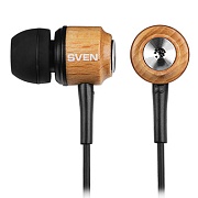Проводные наушники SVEN SEB 12 WD, (кабель 1.2 м), Коричневые