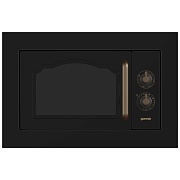 Микроволновая печь встраиваемая Gorenje BM235CLB (Classico / Чёрный / 23 л / Ширина - 59,2 см / 800 Вт / гриль 1100 Вт / EasyClean)