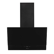 Вытяжка наклонная KRONA ALVA 600 black S (633 м³/ч / 65 Вт / LED освещение 2x1.5 Вт / ширина - 59.5 см / чёрный / cтекло)