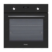 Духовой шкаф Haier HOX-P06HGB (76 л / Чёрное стекло / Гриль / Телескоп.напр.(x1) / Эмаль легкой очистки / A)