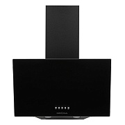 Вытяжка наклонная KRONA GABRIELE 500 black PB (780 м³/ч / 100 Вт / LED освещение 2x1 Вт / ширина - 49.6 см / чёрное стекло)